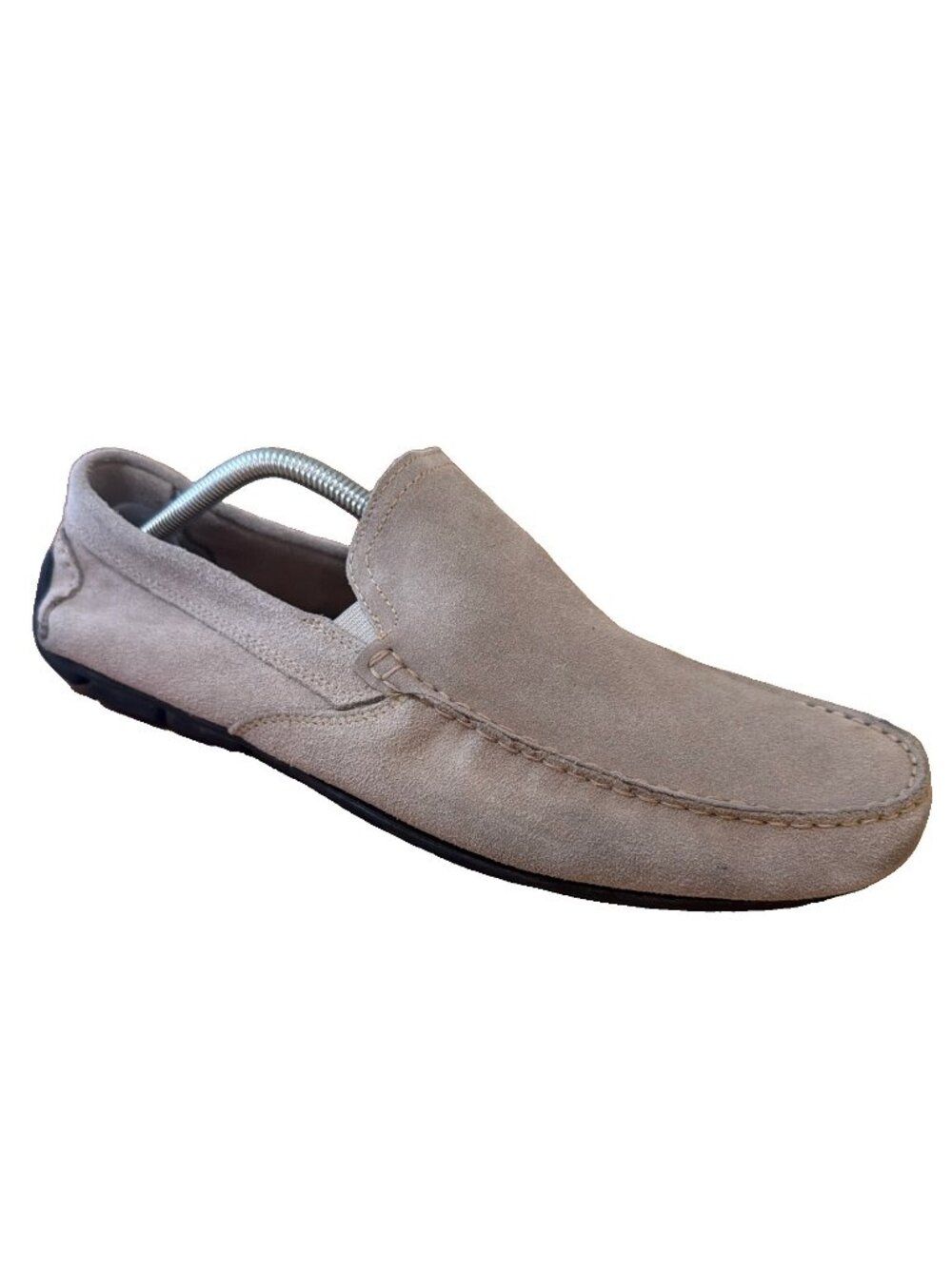 GIORGIO BRUTINI Le Glove Slip On Loafers Mens 11 Taupe Gray Suede Driving Moc